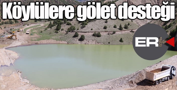 Köylülere gölet desteği