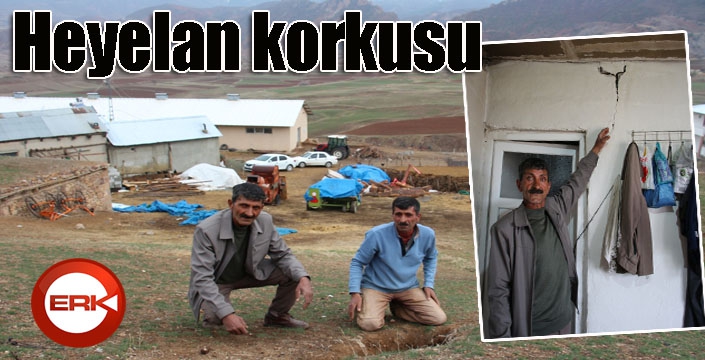 Köylülerin heyelan korkusu