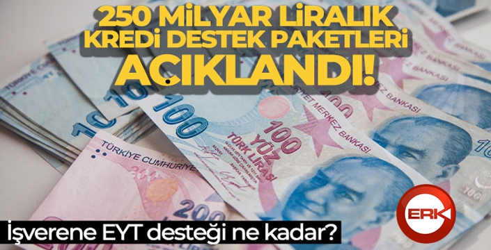 Kredi destek paketleri açıklandı