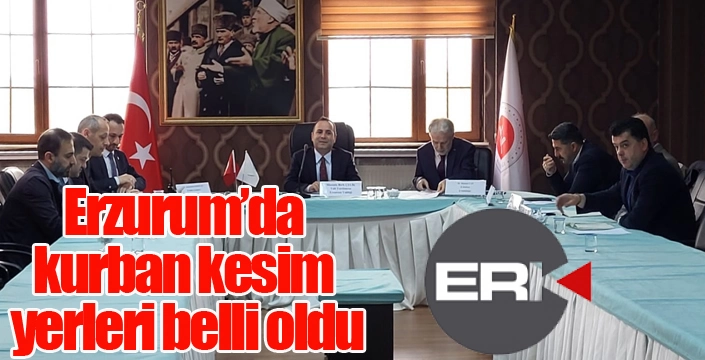 Kurban kesim yerleri belli oldu