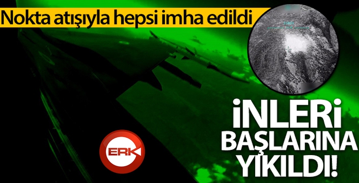 Kuzey Irak'a düzenlenen hava harekatında teröristlere ait 40'a yakın hedef imha edildi