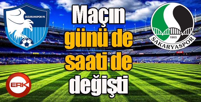 Maçın günü de saati de değişti...