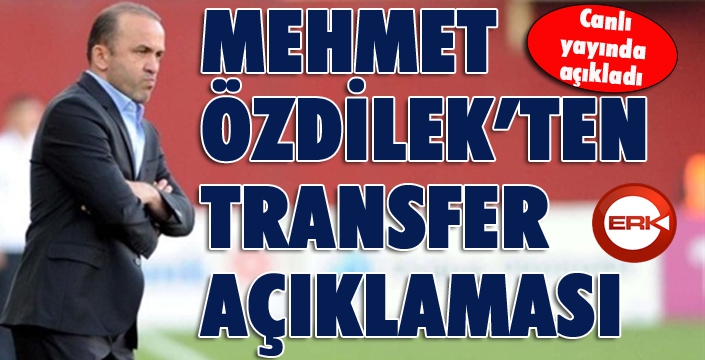 Mehmet Özdilek'ten canlı yayında transfer ve VAR mesajı!