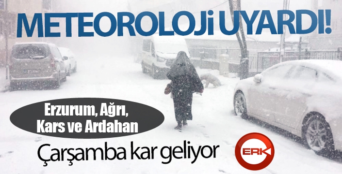 Meteoroloji uyardı! Çarşamba kar geliyor