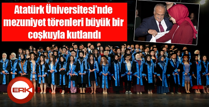 Mezuniyet törenleri büyük bir coşkuyla kutlandı