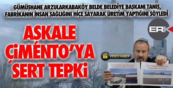 MHP'li başkandan Aşkale Çimento'ya sert tepki: Böyle bir üretim şekli olamaz!!!