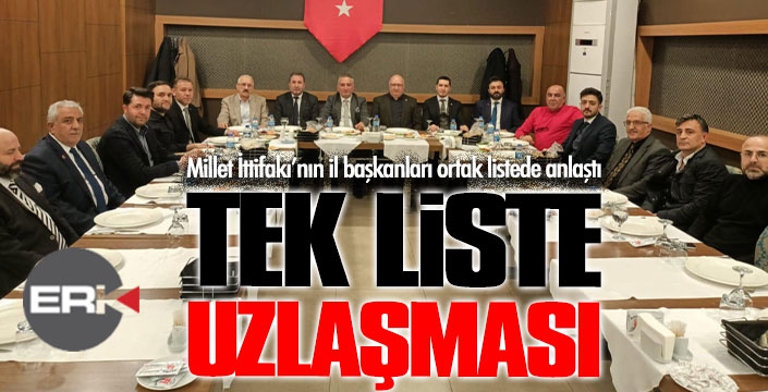 Millet İttifakı ortak listede anlaştı