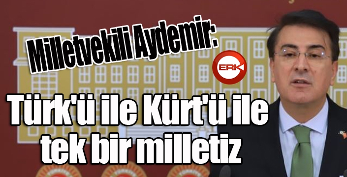 Milletvekili Aydemir: ‘Kürt'ü ile Türk'ü ile tek bir milletiz’