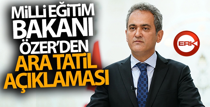 Milli Eğitim Bakanı Özer'den öğretmenlere müjde