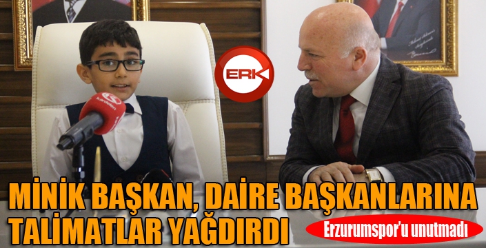 Minik başkan daire başkanlarına talimatlar yağdırdı