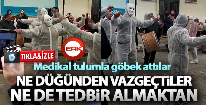 Ne düğünden vazgeçtiler ne de tedbir almaktan...