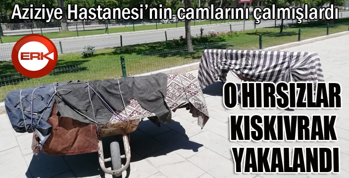 O hırsızlar kıskıvrak yakalandı...