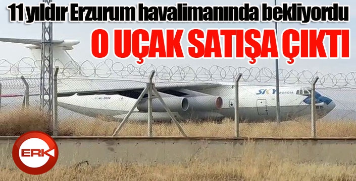 O uçak satışa çıktı