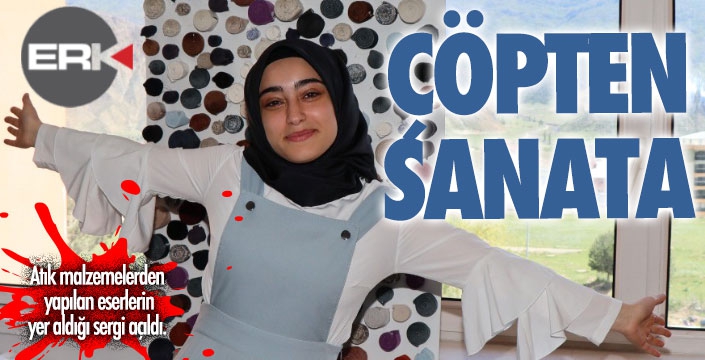 Öğrenciler çöpleri sanata çevirdiler