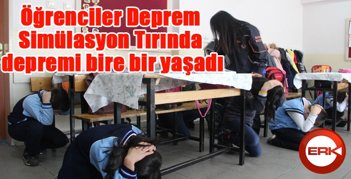 Öğrenciler Deprem Simülasyon Tırında depremi bire bir yaşadı