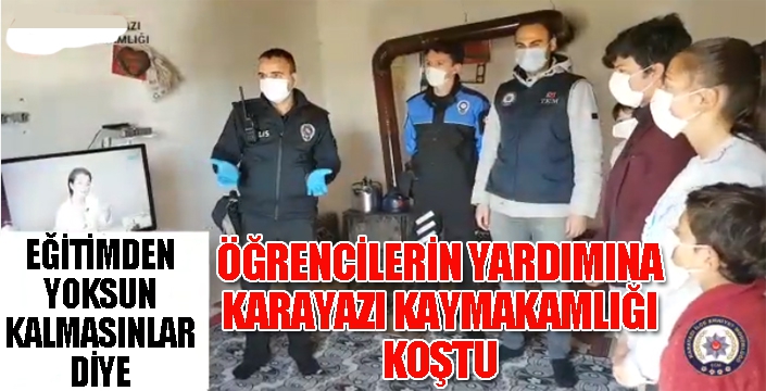 Öğrenciler eğitimden yoksun kalmasın diye...