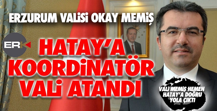 Okay Memiş, Hatay'a koordinatör vali atandı...