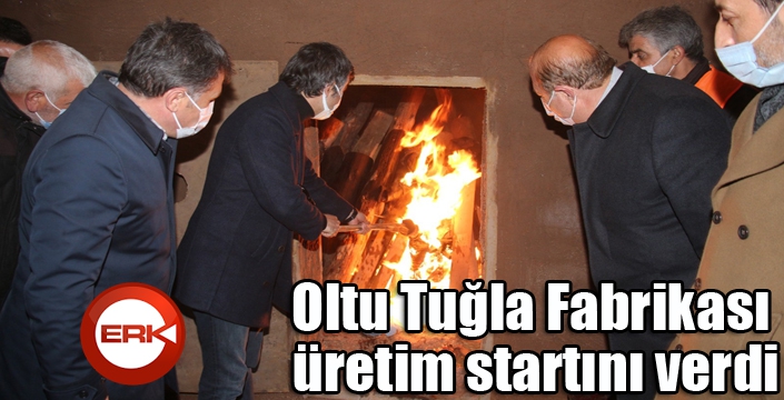 Oltu Tuğla Fabrikası üretim startını verdi