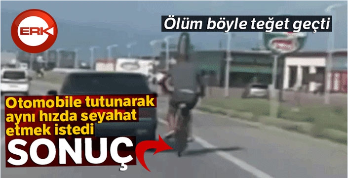Ölüm böyle teğet geçti, o anlar kamerada