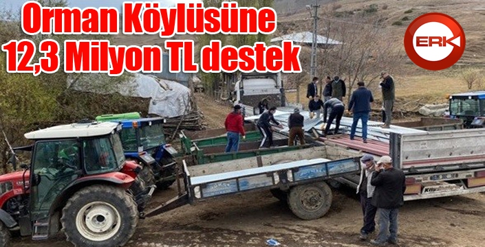 Orman Köylüsüne 12,3 Milyon TL destek