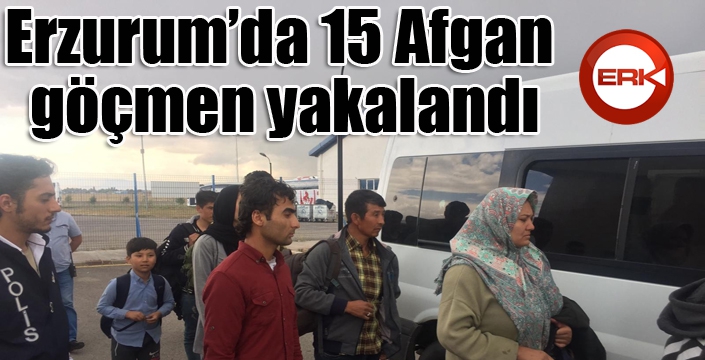 Otobüs bileti alarak İstanbul’a gitmek isteyen 15 Afgan göçmen yakalandı
