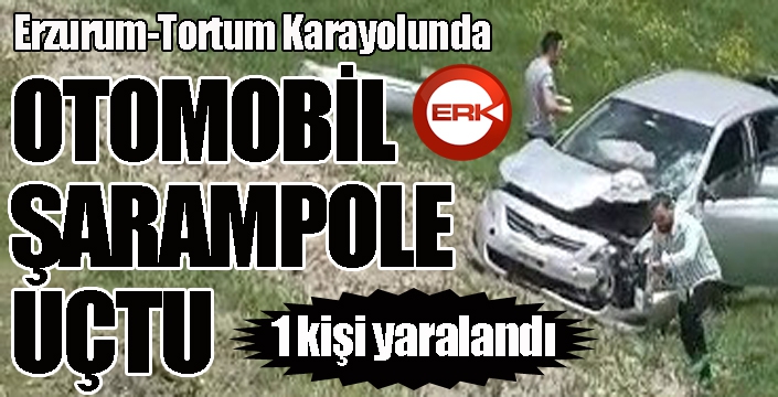 Otomobil şarampole uçtu: 1 yaralı...