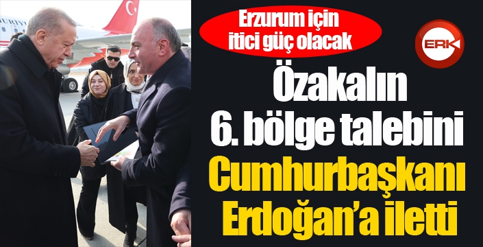 Özakalın, 6. bölge talebini Cumhurbaşkanı Erdoğan’a iletti