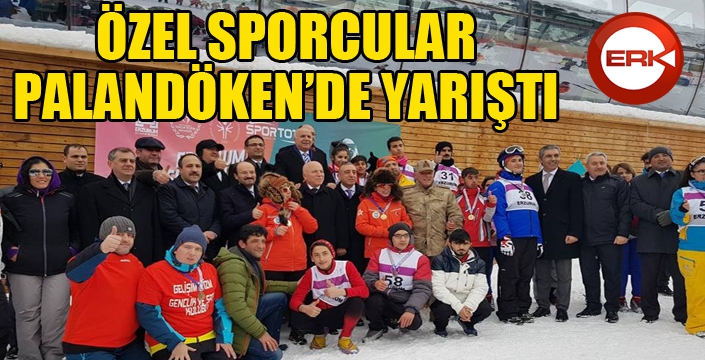 Özel sporcular Palandöken’de yarıştı