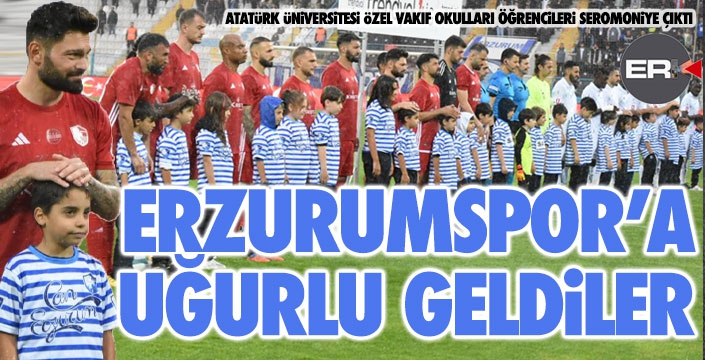 Özel Vakıf Okulları, Erzurumspor'a uğurlu geldi... 