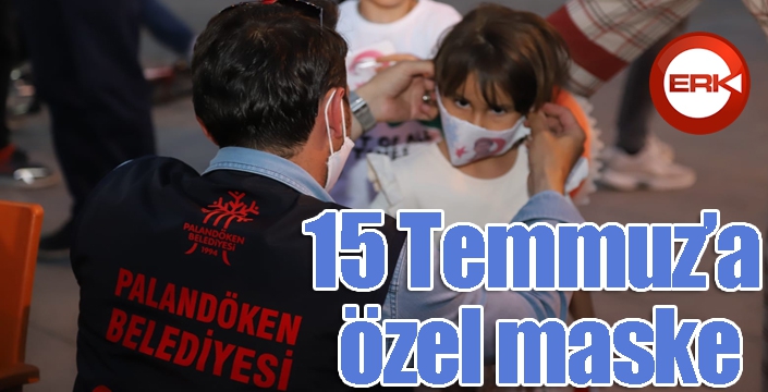 Palandöken Belediyesi’nden 15 Temmuz’a özel maske