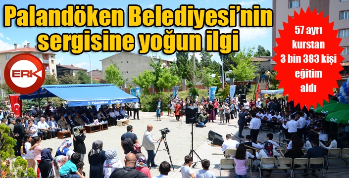 Palandöken Belediyesi’nin sergisine yoğun ilgi