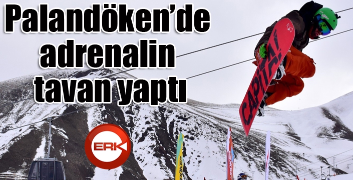 Palandöken’de adrenalin tavan yaptı