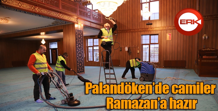 Palandöken’de camiler Ramazan’a hazır