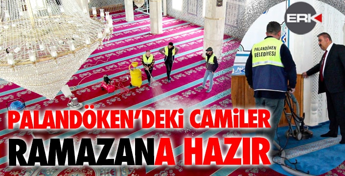 Palandöken’de camiler ramazana hazır...