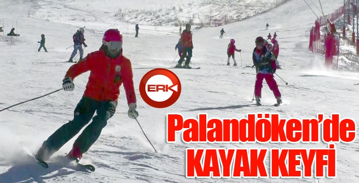 Palandöken’de hafta sonunda kayak keyfi