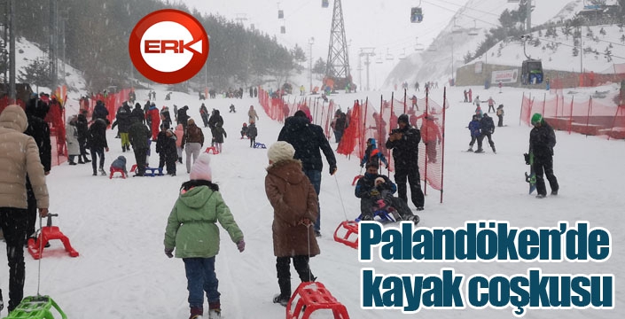 Palandöken’de kayak coşkusu