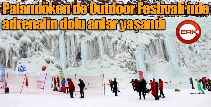 Palandöken'de Outdoor Festivali'nde adrenalin dolu anlar yaşandı