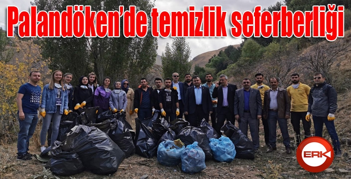 Palandöken’de temizlik seferberliği