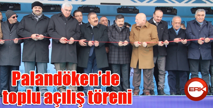 Palandöken’de toplu açılış töreni