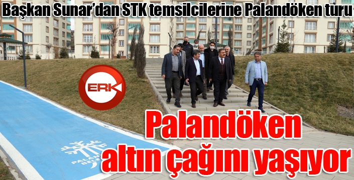 Palandöken'de yatırım ve projelere hayran kaldılar...