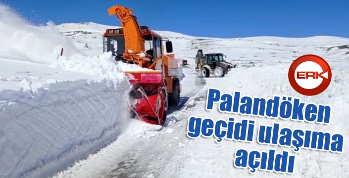 Palandöken geçidi ulaşıma açıldı