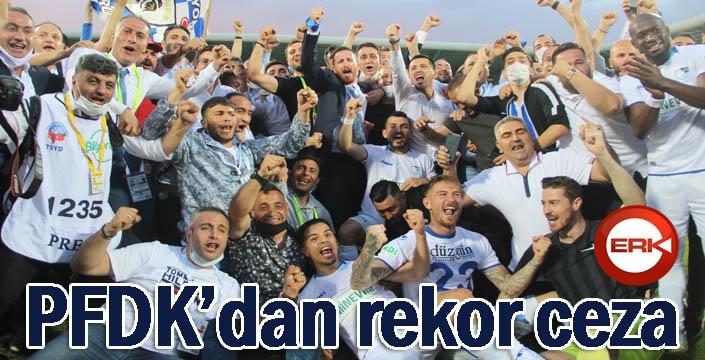 PFDK'dan rekor ceza...