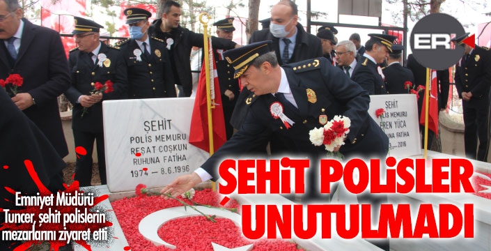 Polis Haftası’nda şehitler mezarları başında anıldı  