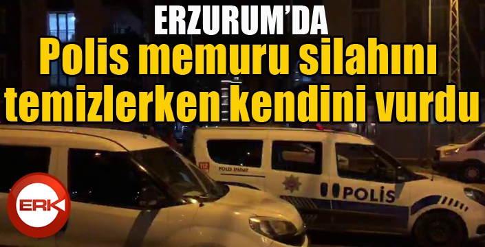 Polis memuru silahını temizlerken kendini vurdu