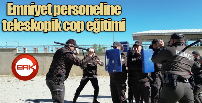 Polise teleskopik cop eğitimi