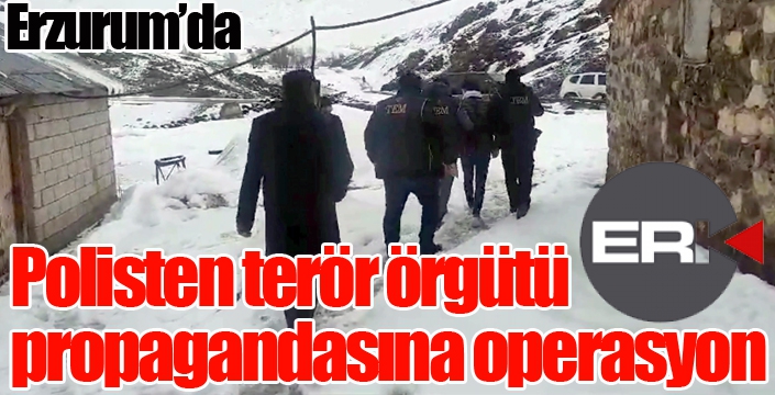 Polisten terör örgütü propagandasına operasyon