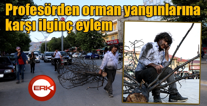 Profesörden orman yangınlarına karşı ilginç eylem