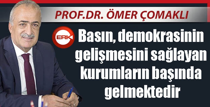 Rektör Çomaklı'dan 10 Ocak Çalışan Gazeteciler Günü mesajı