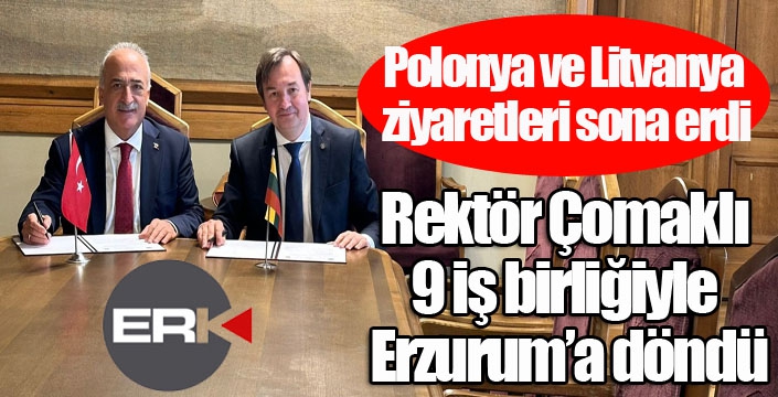 Rektör Çomaklı yurda 9 iş birliğiyle döndü