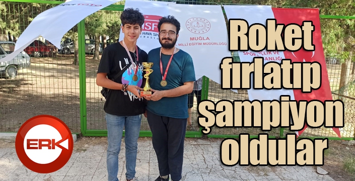 Roket fırlatıp şampiyon oldular